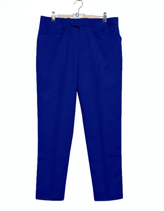 60s Style Royal Blue Chino Trouser - Modshopping Clothing