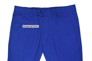 Mod Classic Blue Sta Press Trouser - Modshopping Clothing
