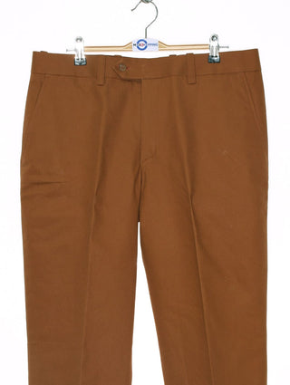 Sta Press Trousers | 60s Style Mod Classic Burnt Orange Men's Trouser - Modshopping Clothing
