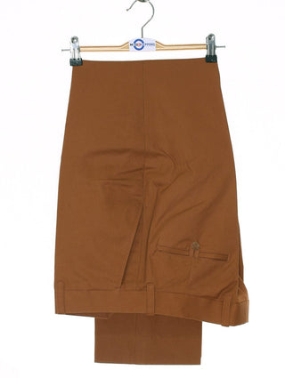 Sta Press Trousers | 60s Style Mod Classic Burnt Orange Men's Trouser - Modshopping Clothing