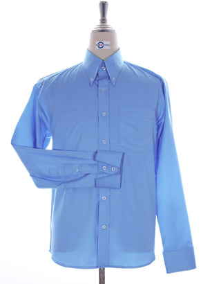 Button Down Shirt - Sky Color Shirt - Modshopping Clothing