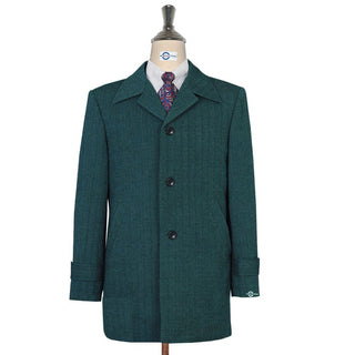 Herringbone Tweed Short Coat