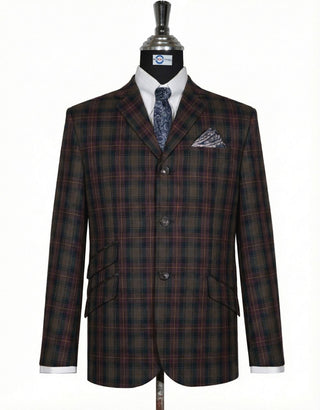 863 Tartan Check Blazer Jacket