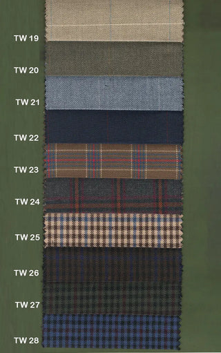Bespoke 3 Piece Suit | Plain and Check Tweed Suit