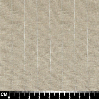 Biege and White Pinstripe Fabric Size