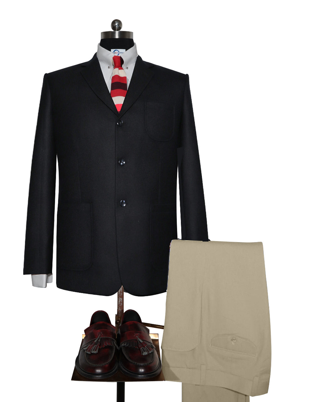 Tweed Jacket 60s Style Black Tweed Jacket – Modshopping Clothing