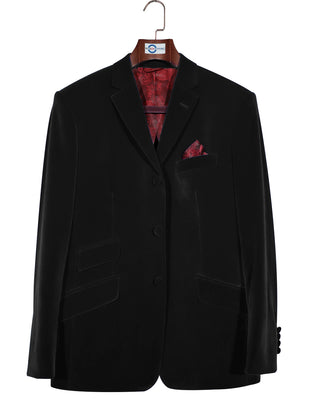 Velvet Jacket - 60s Mod Vintage Style Black Jacket