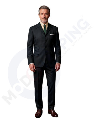 Black Winged Lapels Suit 01