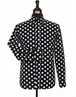 Black and White Medium Polka Dot Shirt