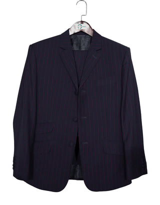 Men’s Multi Color Stripe Suit – Classic Tailored Fit
