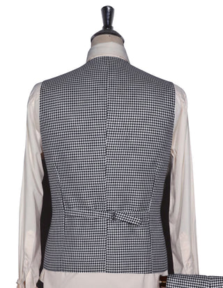 Black & White Houndstooth 3-Piece Suit