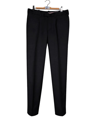 Two Button Suit - Black Luxury Wool Suit