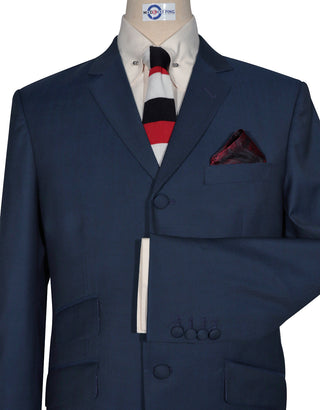 Men’s Two Tone Suit – Blue and Black Tailored Suit