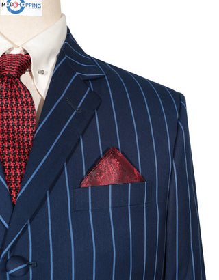 This Suit Only - Blue Stripe Suit Chest 38 Regular Waist 32" Inside leg 32"