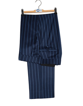 This Suit Only - Blue Stripe Suit Chest 38 Regular Waist 32" Inside leg 32"