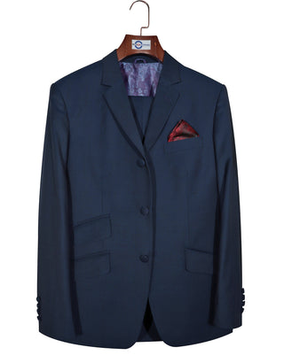 Men’s Two Tone Suit – Blue and Black Tailored Suit