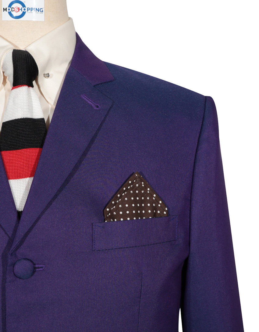 Two Tone Suits Mod Fashion Tailored Fit Suit for Men Clothing