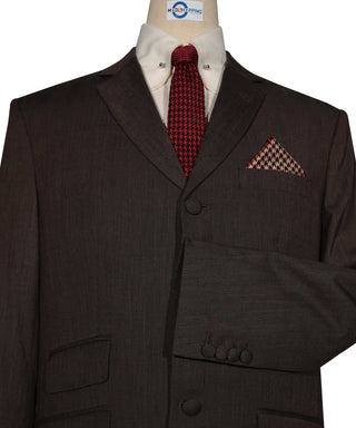 Brown Birdseye Suit Cuff