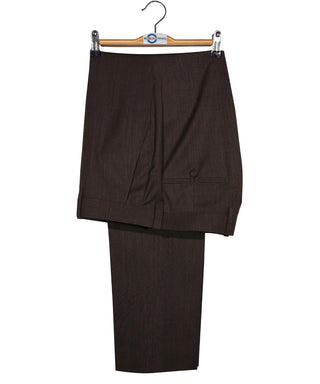 Brown Birdseye Suit Trouser1