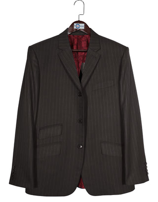 Tweed Blazer - Brown Stripe Tweed Blazer