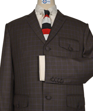 Mod Suit - Chocolate Brown Goldhawk Suit