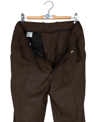 Mod Suit - Vintage Style Brown Linen Suit