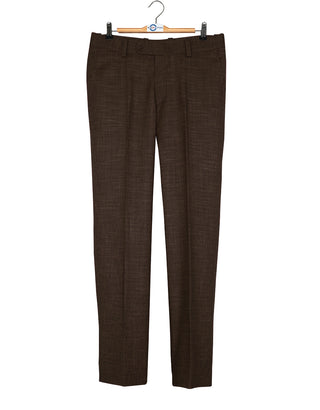 Mod Suit - Vintage Style Brown Linen Suit