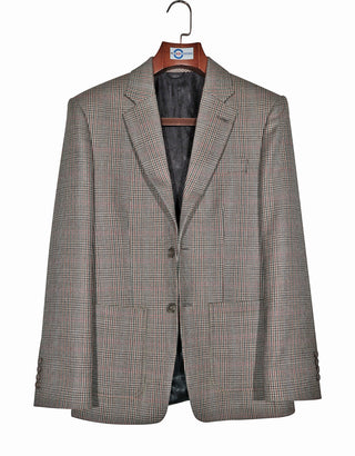 Tweed Jacket - Brown Prince of Wales Check Jacket