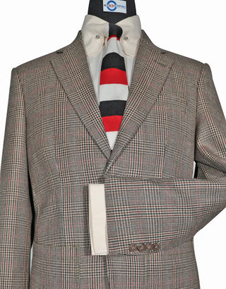 Tweed Jacket - Brown Prince of Wales Check Jacket