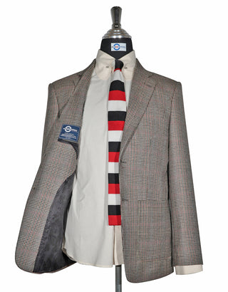 Tweed Jacket - Brown Prince of Wales Check Jacket