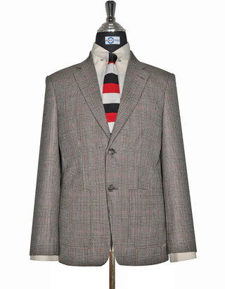 Tweed Jacket - Brown Prince of Wales Check Jacket