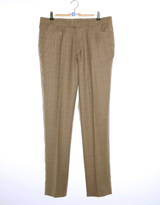 Brown Prince of Wales Check 3 Piece Suit

