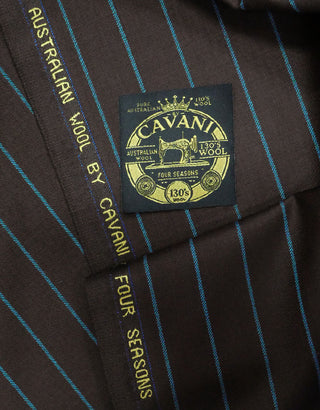 Brown and Light Sky Fabric