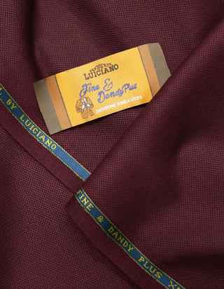 Burgundy Birdseye Fabric