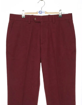 Burgundy Sta Press Trouser