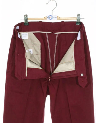 Burgundy Sta Press Trouser