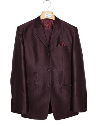 Tonic Suit | Mod Fashion Burgundy Tonic Suit
