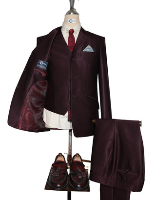 Burgundy Tonic 3 Piece Suit