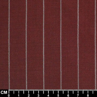 Burgundy and White Stripe Fabric
