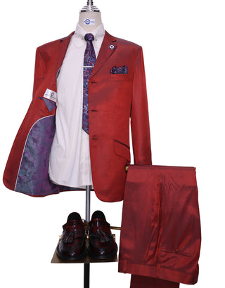  Burnt Orange & Pine Two-Tone Suit