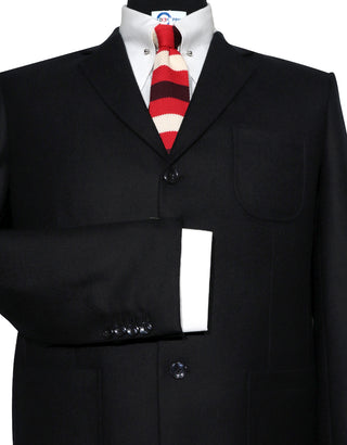 Tweed Jacket - 60s Style Black Tweed Jacket