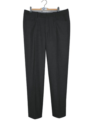 3 Piece Suit - 60 Style Charcoal Grey Black Velvet Suit