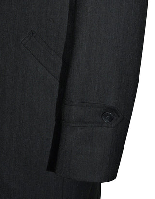 Charcoal Grey Herringbone Coat