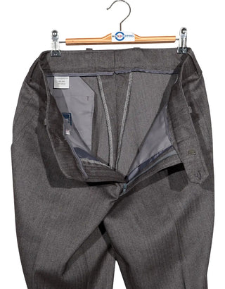 This Suit Only - Brown Grey Herringbone Tweed Suit 2-3 Pockets