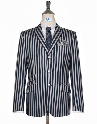 Dark Navy and White Boating Blazer 863