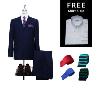 Dark Navy Blue 2 Piece Suit Packet 