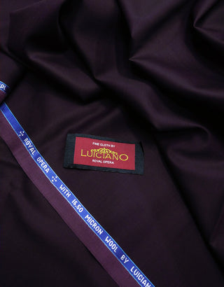 Dark Purple and Black Two Tone Fabric Label