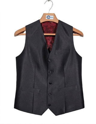 Deep Charcoal Tonic 3-Piece Mod Suit - Men's Retro 1960s Style Tailored Suit