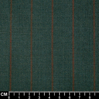 Olive Green and Burnt Burnt Orange Stripe Suit - Modern Tailored Fit