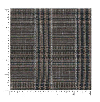 Brown Prince of Wales Double Breasted Suit fabric